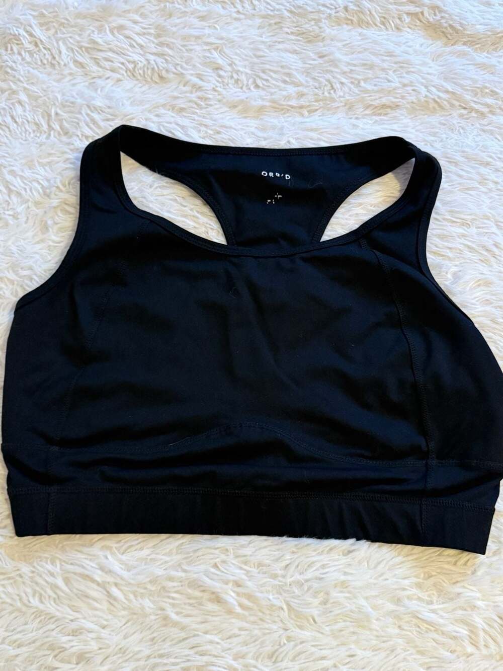 Torrid Active Sports Bra Black Wireless Longline Racerback